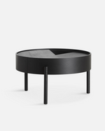 Arc Coffee Table (66 cm) - Black<br><a href="https://wouddesign.com/products/arc-coffee-table-black" style="font-size:12px; text-decoration:none;">WOUD</a>