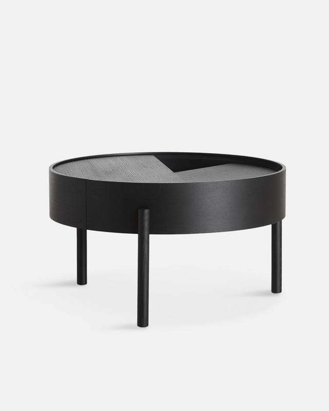 Arc Coffee Table (66 cm) - Black<br><a href="https://wouddesign.com/products/arc-coffee-table-black" style="font-size:12px; text-decoration:none;">WOUD</a>