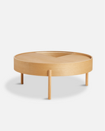 Arc Coffee Table (89 cm) - Oiled Oak<br><a href="https://wouddesign.com/products/arc-coffee-table-89-cm-oiled-oak" style="font-size:12px; text-decoration:none;">WOUD</a>