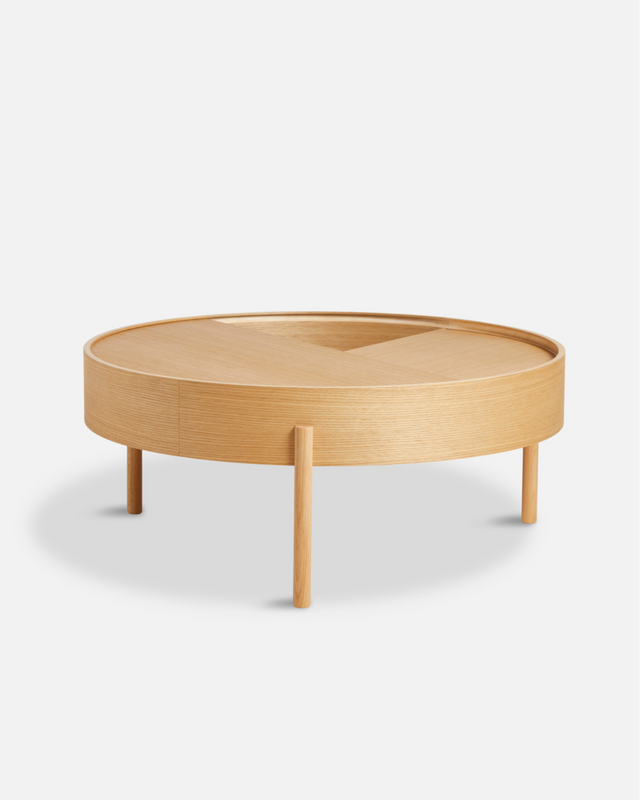 Arc Coffee Table (89 cm) - Oiled Oak<br><a href="https://wouddesign.com/products/arc-coffee-table-89-cm-oiled-oak" style="font-size:12px; text-decoration:none;">WOUD</a>