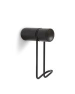 Around wall hanger in black with black hook — small size from WOUD.