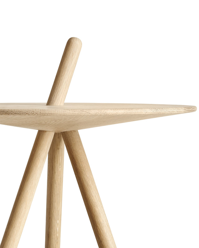 Come Here Side Table | White Pigmented Oak
