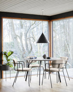 Tree Dining Table (120 cm) | Beige/Black