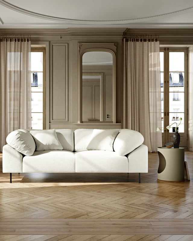 Collar 2-Seater | Off White Bouclé