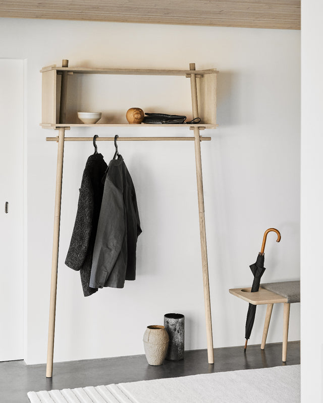 Töjbox Wardrobe (Large) | White Pigmented Oak