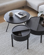 Soround Coffee Table | Black Ash (Ø75xH49)
