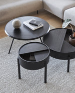 Soround Coffee Table | Black Ash (Ø60xH49)