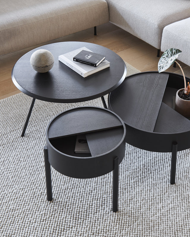 Soround Coffee Table | Black Ash (Ø60xH49)