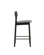 Side profile of Soma Counter Chair showcasing its minimalist design and oak construction