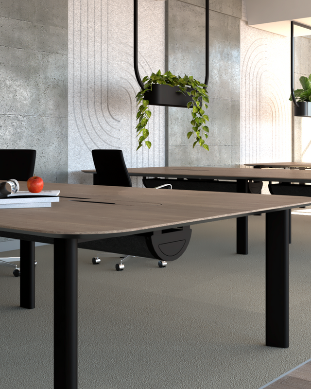 Oblong Fixed Height Workstation<br><a href="https://www.klarodesign.com.au/all/p/oblong" style="font-size:12px; text-decoration:none;">Klaro</a>